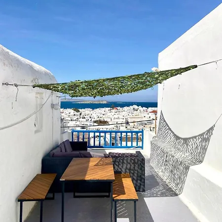 Elenitas Town House With Veranda And Sea View Mykonos Town