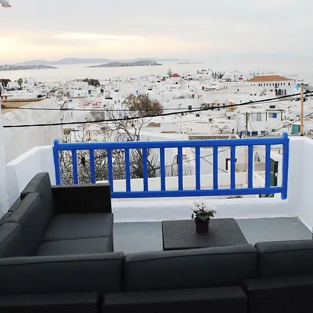 Elenitas Town House With Veranda And Sea View Apartmán Mykonos Town